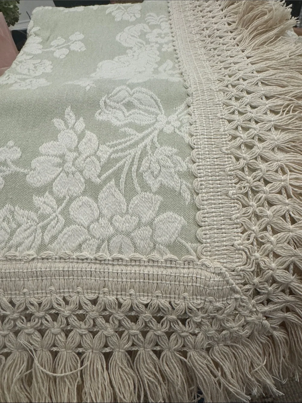 Mafalda 2/ Euro Sham with Fringe / Safe Color